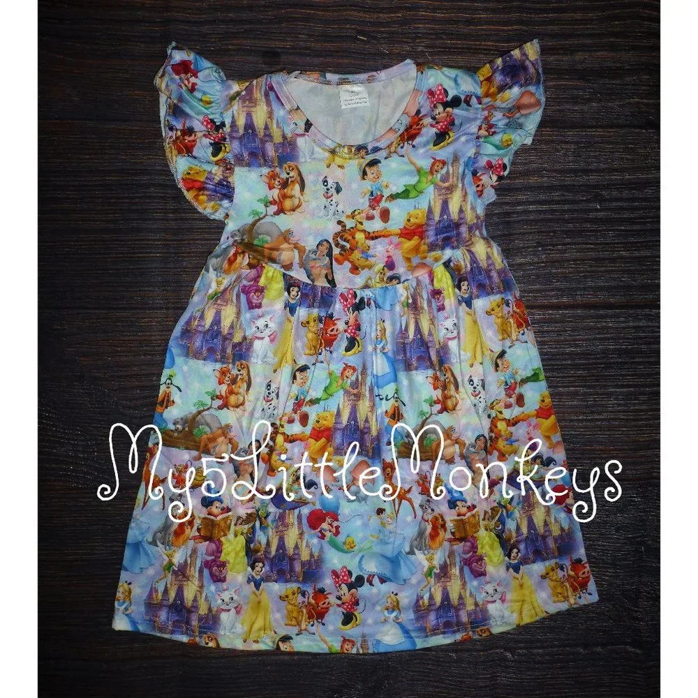 Disneyland Girls Sleeveless Boutique Dress